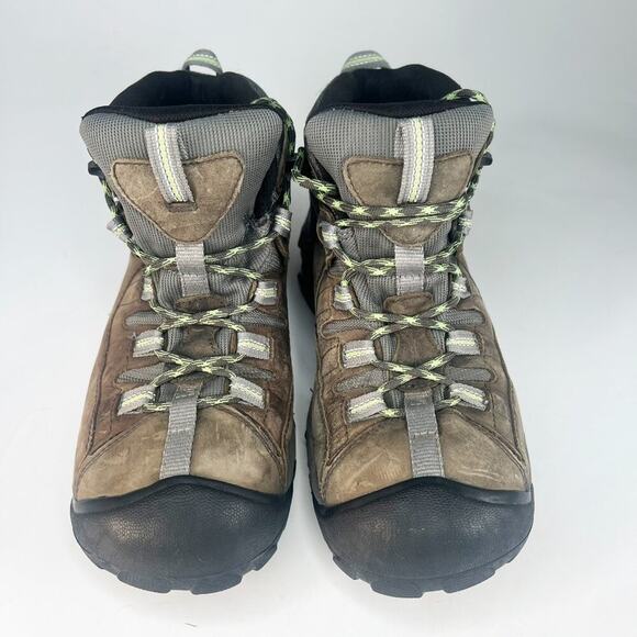 Keen Targhee II Mid Waterproof Hiking Boots Brown Black Men 9 - Picture 3 of 15